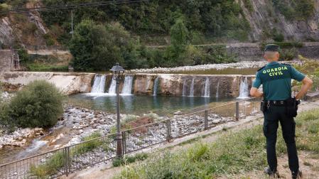 Imagen de la presa de Roncal donde han fallecido una madre y dos de sus hijos menores ahogados