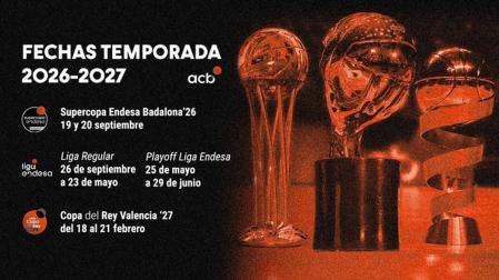 Algunas de las fechas del calendario de basket de la próxima temporada