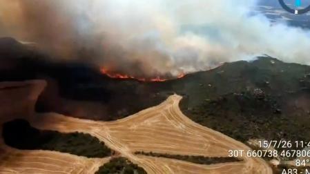 Estado del incendio en Aragón