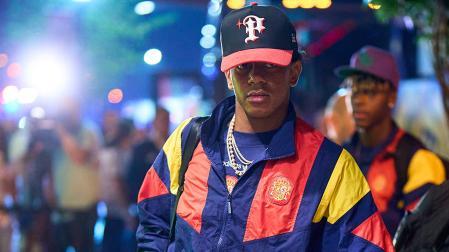 Lamine Yamal a su llegada a Nueva Jersey