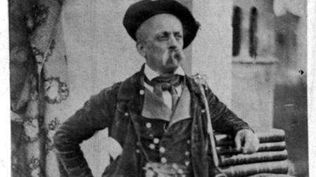 Pietro Bubani. Bubani in costume basco. Colección Stefano Pezzoli.