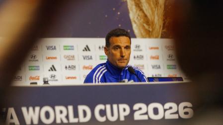 El seleccionador de Argentina, Lionel Scaloni, en la rueda prensa previa a la final del Mundial 2026