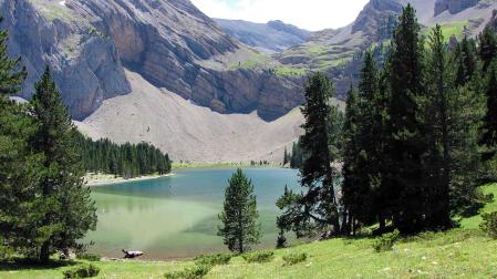 Vista del ibón de Plan (Huesca)