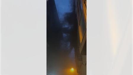 Vídeo del incendio de un edificio en la calle Mayor de Corella