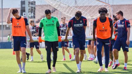 Fotos del entrenamiento de Osasuna de este lunes