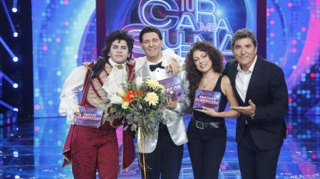 JKabello (segundo desde la izquierda), junto a Martin Savi (tercero), María Parrado (segunda) y el presentador Manel Fuentes