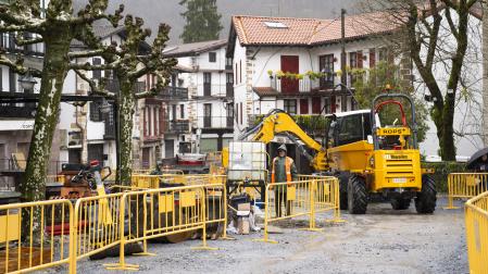 Detalle de las obras en el entorno de Altzate y Eztegara.