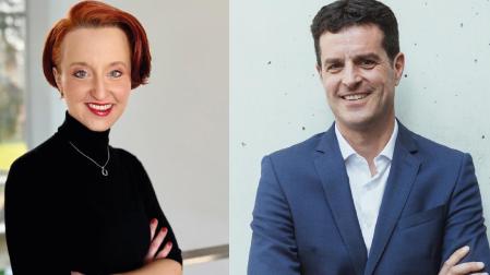 Izabela Soboćko, CEO de ECDF y Erik Zabala, Business CEO de Zabala Innovation