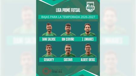 Imagen de las bajas del Club Deportivo Xota