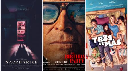 'Tres de más', con Salva Reina y Kira Miró, el drama protagonizado por Willem Dafoe 'El anfitrión' y la película de terror 'Insaciable'