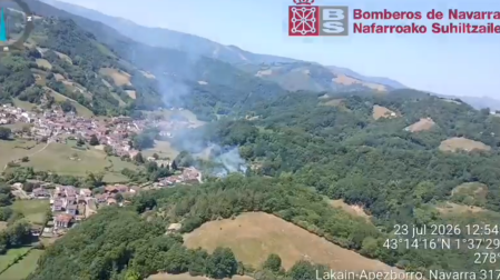 Ubicación exacta del incendio desde vista aérea