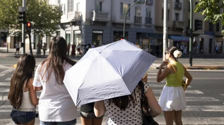 Fotos de la ola de calor en Pamplona