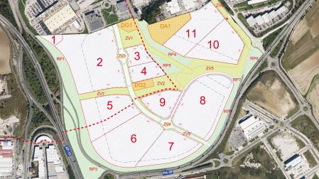 Plano de la zona de La Morea