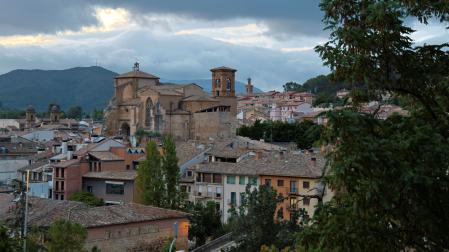 Vista de parte del Casco Histórico de Estella.