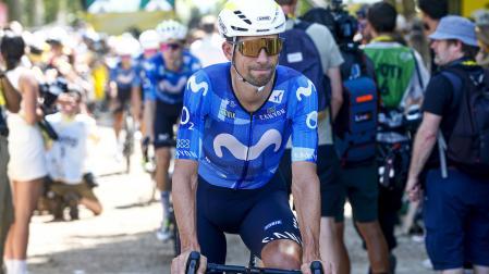 Nelson Oliveira, en una etapa del Tour.