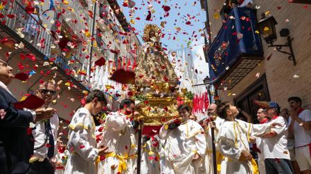 Procesión de Santa Ana en las fiestas de Tudela