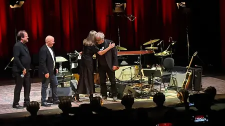 Diana Krall, al finalizar el concierto