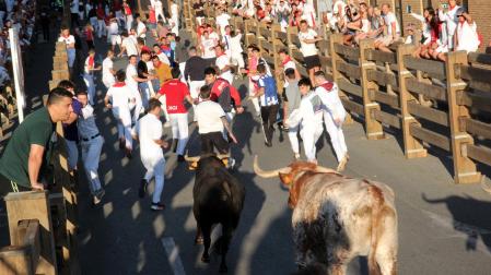 Fotos del cuarto encierro de fiestas de Tudela 2026