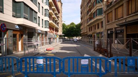 *A: SERGIO MARTÍN *F: 22/07/2026 *P: *L: PAMPLONA *T: Se retoman de las obras del Paseo de Sarasate de Pamplona.