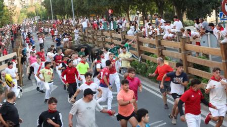 Imagen del sexto y último encierro de las fiestas de Tudela 2026
