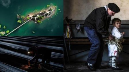 Tres fotografías finalistas en otras ediciones del concurso Conocer Navarra que son un buen ejemplo de los retos de esta edición 2026