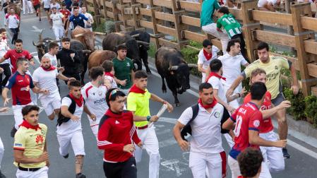 Fotos del último encierro de fiestas de Tudela