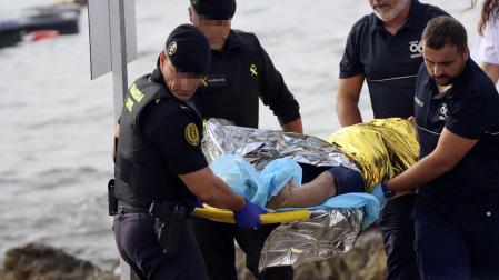 Fotos de la llegada de inmigrantes a la costa de Ceuta