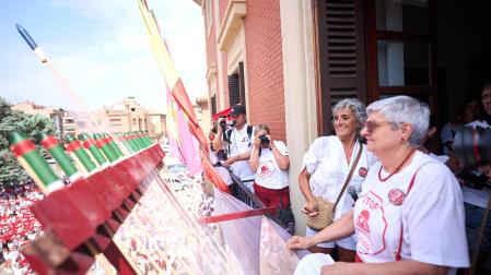 Fotos del cohete de fiestas de Lodosa