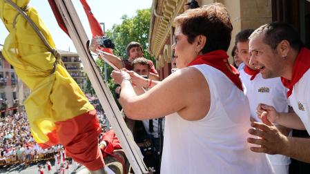 Fotos del cohete de fiestas de Estella