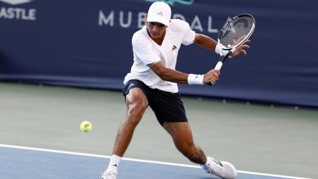 Rafa Jódar durante el partido de cuartos de final frente a Lorenzo Musetti