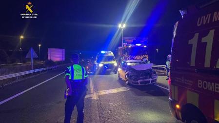 Dos heridos en una colisión entre dos vehículos en Noáin