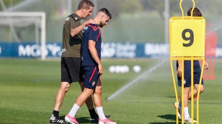 Foto del entrenamiento de Osasuna del 4 de agosto