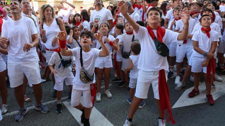 Fotos del inicio de las fiestas patronales de San Martín de Unx