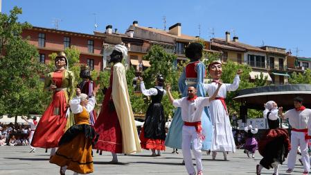 Fotos de la despedida de gigantes de fiestas de Estella