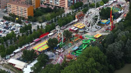 Vista aérea del recinto ferial de Sanfermines