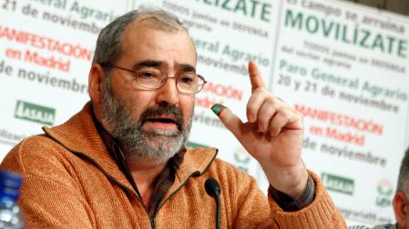 Fotografía de archivo (18/11/2009), del exsecretario de la Unión de Agricultores y Ganaderos de Aragón (UAGA Aragón), Javier Sánchez