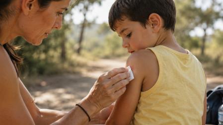 La atención temprana de picaduras y pequeñas lesiones cutáneas reduce el riesgo de infección durante las actividades al aire libre