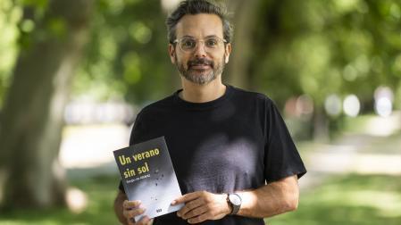 Sergio de Albéniz, retratado en la Vuelta del Castillo