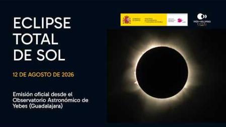 ¿Sabías qué el Observatorio Astronómico de Yebes (Guadalajara) del IGN ha sido elegido el centro de seguimiento oficial del Eclipse Total Solar del día 12 de agosto?
Acogerá los recursos necesarios para facilitar que los medios de comunicación, españoles e internacionales puedan mostrar este fenómeno histórico, con retransmisiones en directo y en las mejores condiciones.
Sigue el eclipse total de Sol en directo desde nuestra cuenta oficial de Youtube