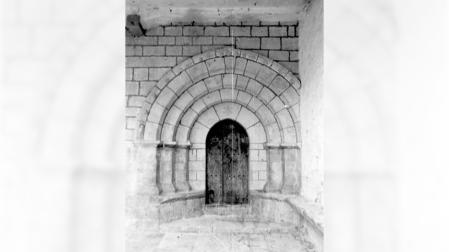 Portada original de la iglesia de San Martín de Orbaiz
