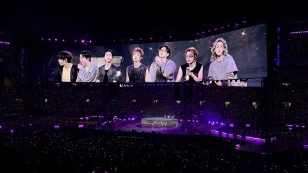 Integrantes de la banda surcoreana BTS