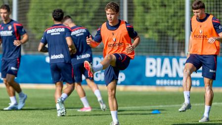 Mauro, en un entrenamiento reciente