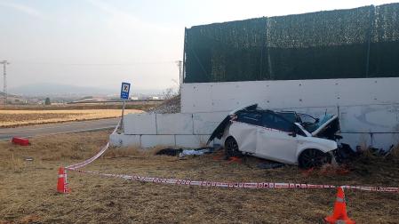 Vídeo del accidente con dos muertos en Beriáin