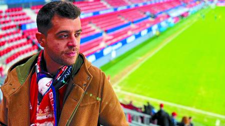 Juanjo Ruiz, en una visita reciente a El Sadar