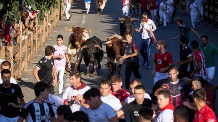 Fotos del cuarto encierro de Tafalla