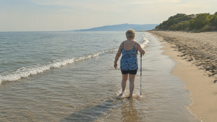 El paseo vespertino por la playa