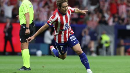Kang-in Lee celebra su gol ante el Málaga
