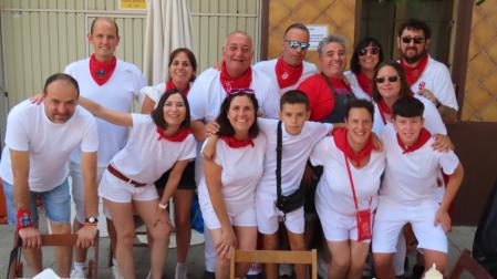 Integrantes de la peña El Sofocón, ganadora del Concurso de Ranchos de Murchante