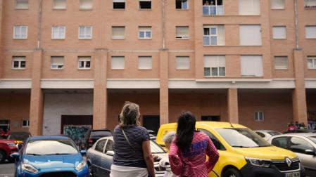 Incendio en una vivienda de la plaza Rubén Beloki de Burlada