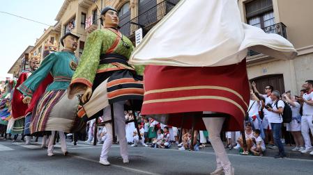 Fotos de la despedida de los gigantes de Tafalla